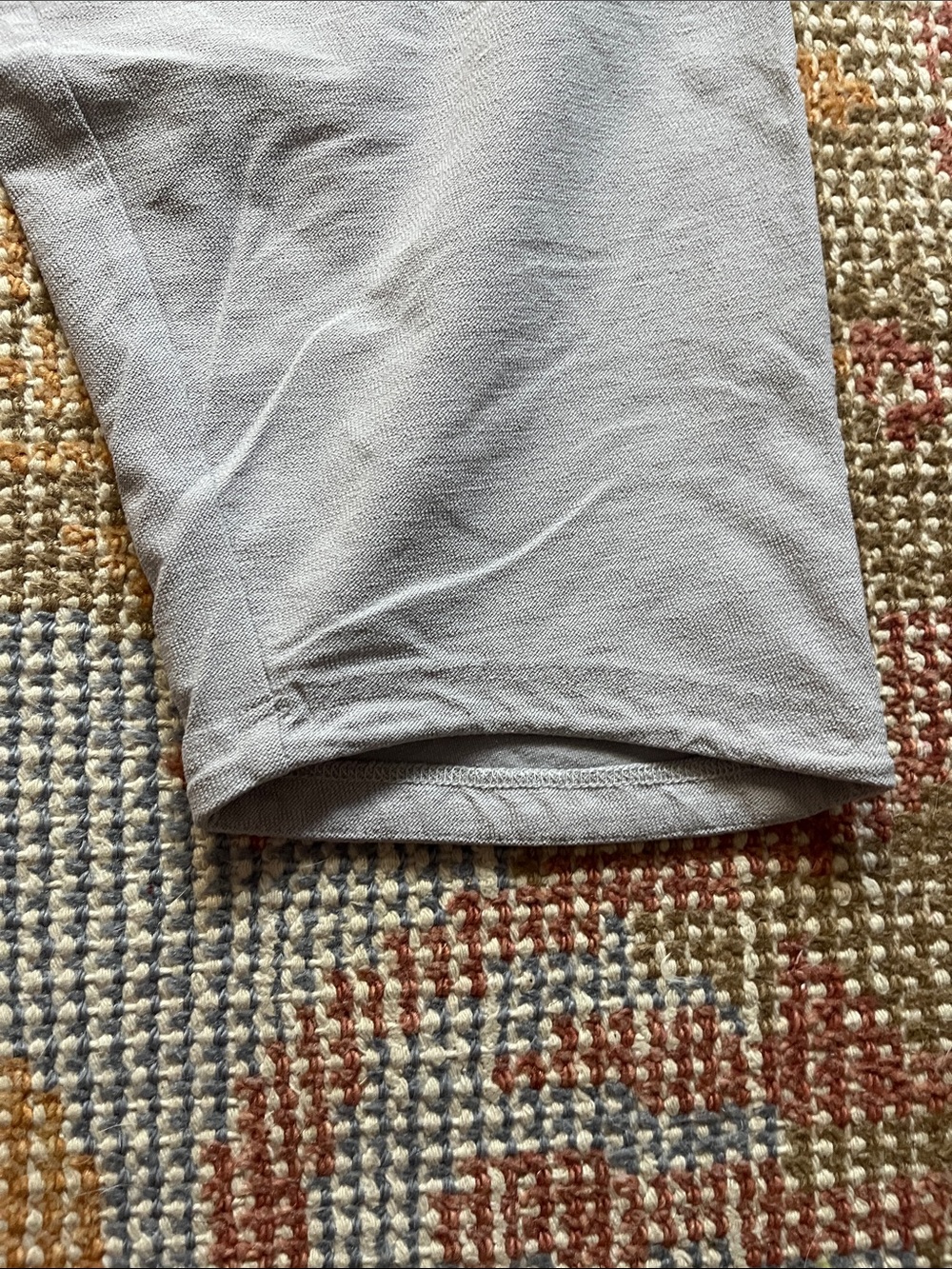Eileen Fisher Slouchy Ankle Pants Zinc Gray Medium Elastic Waist EUC - Picture 6 of 9